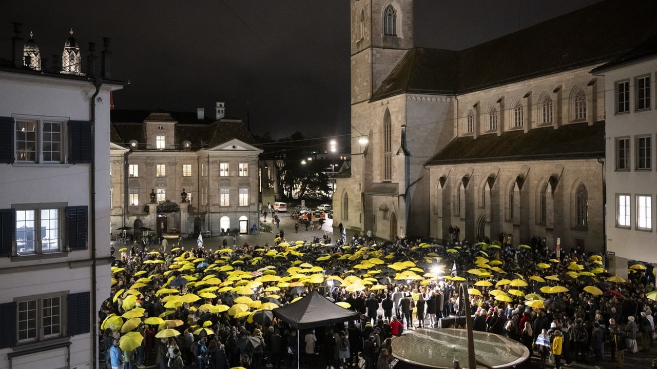 Zwei Kundgebungen in Zürich Gegensätzliche Nahost Demos bleiben