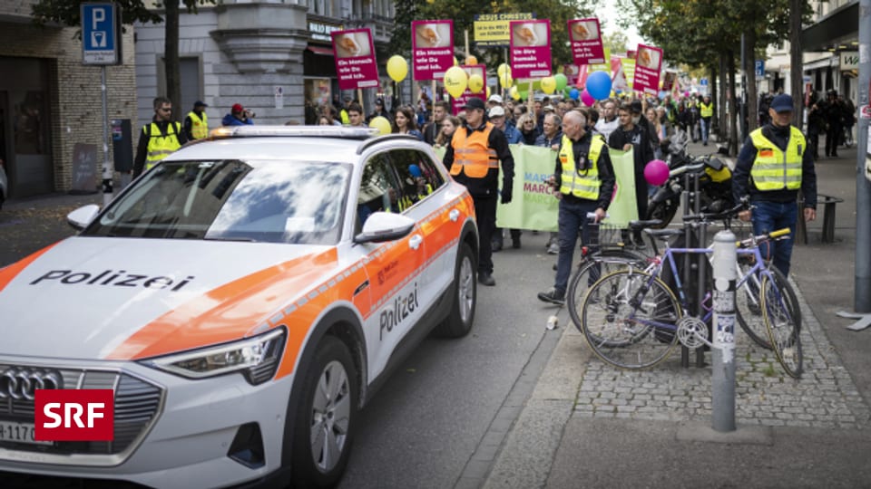 Polizei verhindert Gegendemo beim Marsch fürs Läbe Regionaljournal