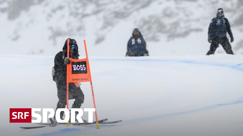 Abfahrt In Zermatt Cervinia Auch Das Abschlusstraining F Llt Dem