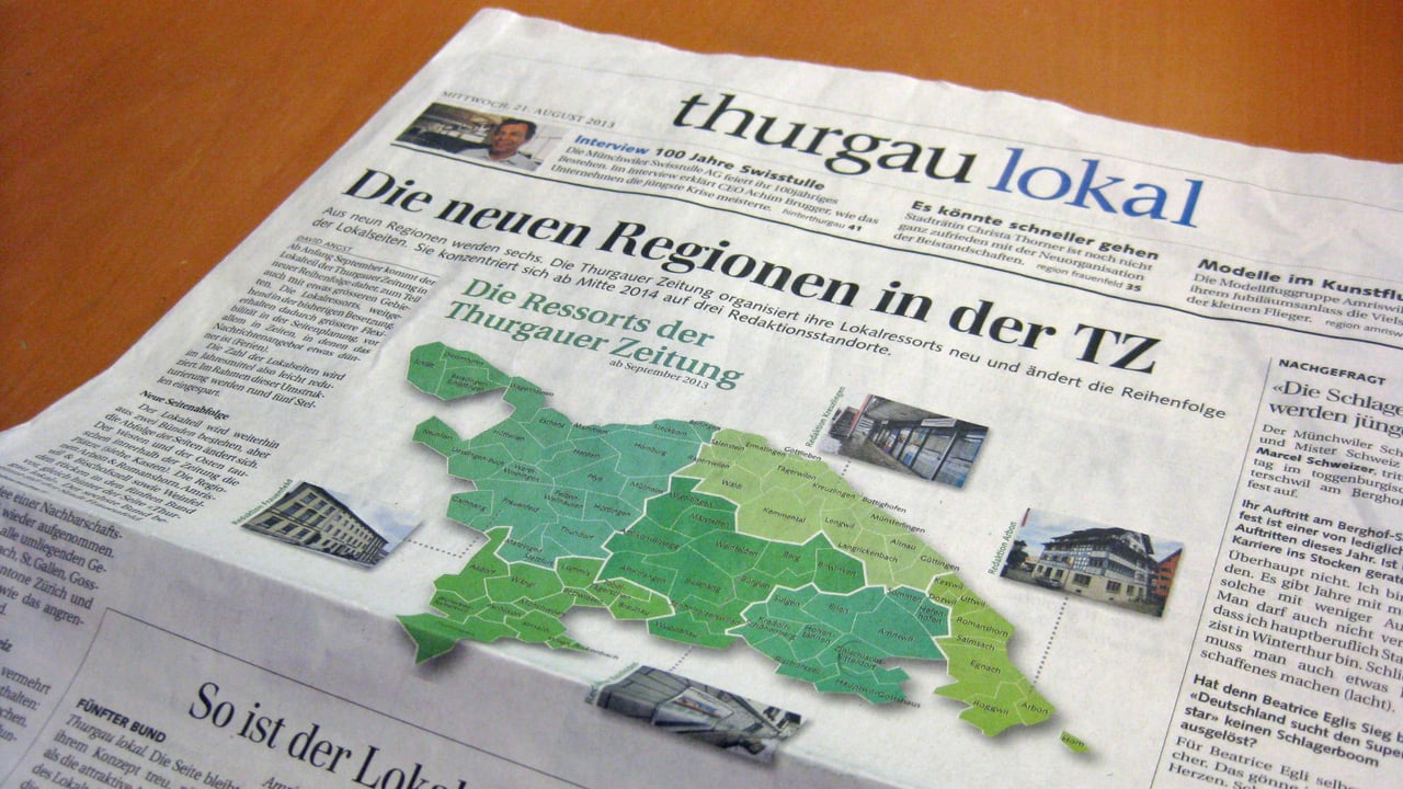 Ostschweiz - Abbau Bei Der Thurgauer Zeitung - News - SRF