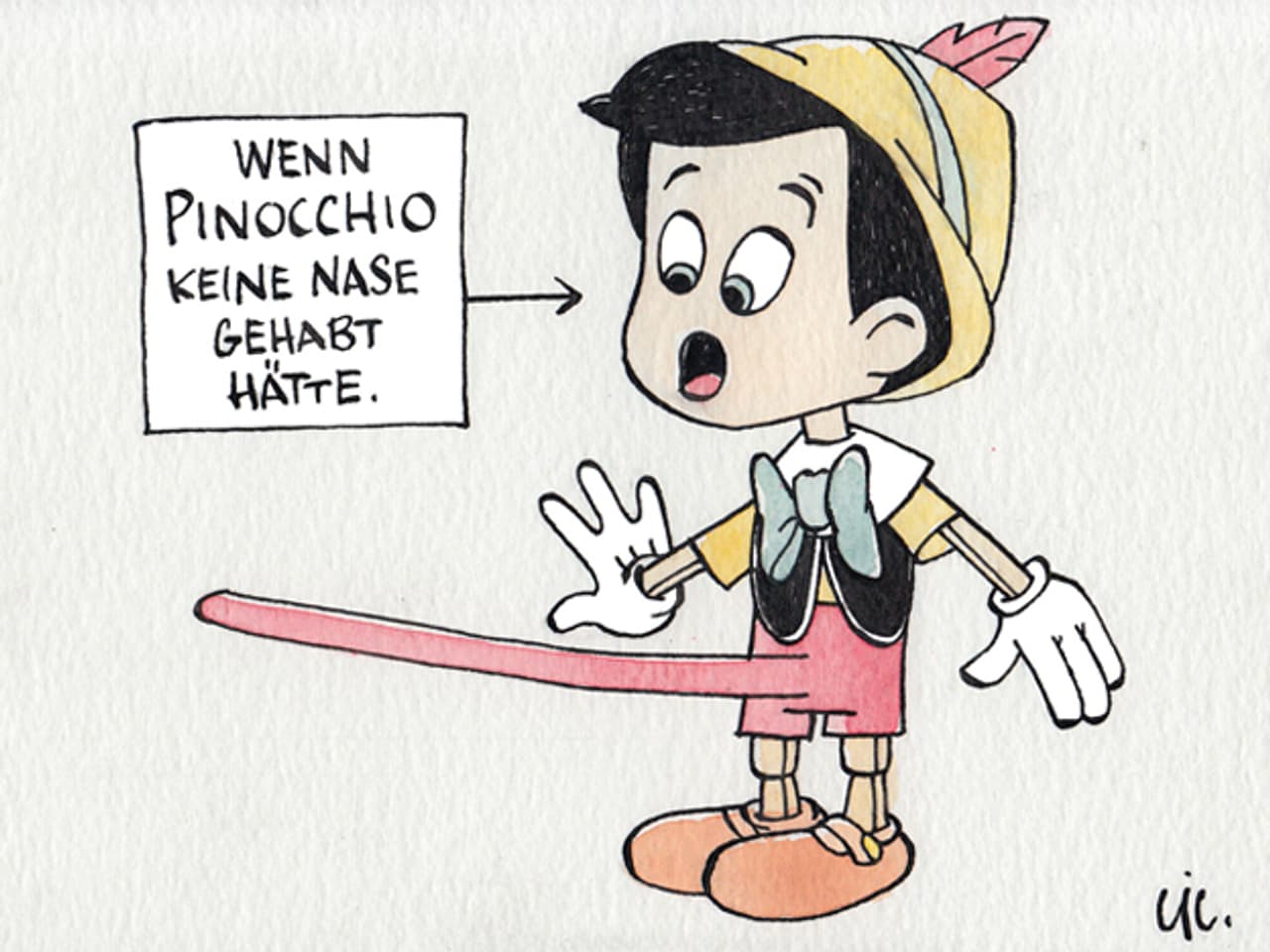 Pinocchio lying