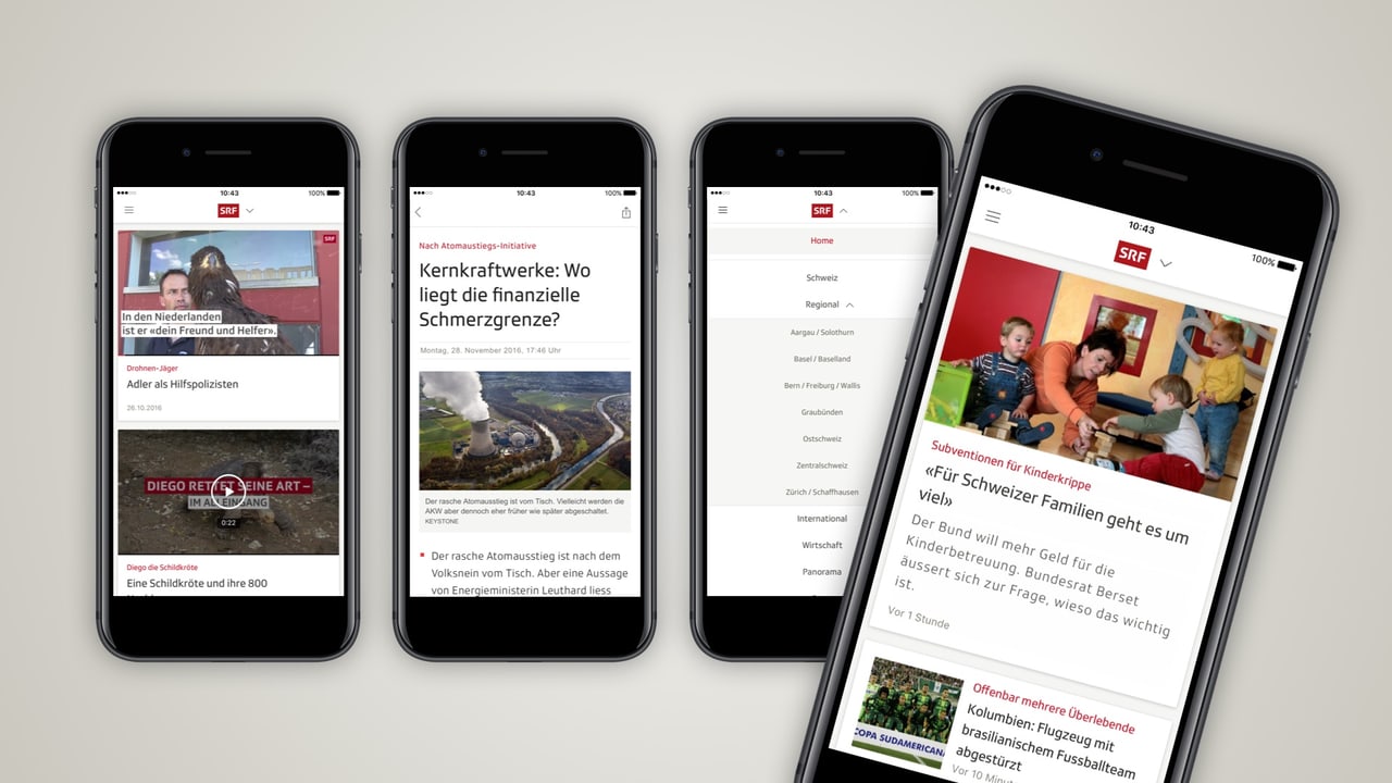 Schweiz Schlank und schnell SRF App überarbeitet News