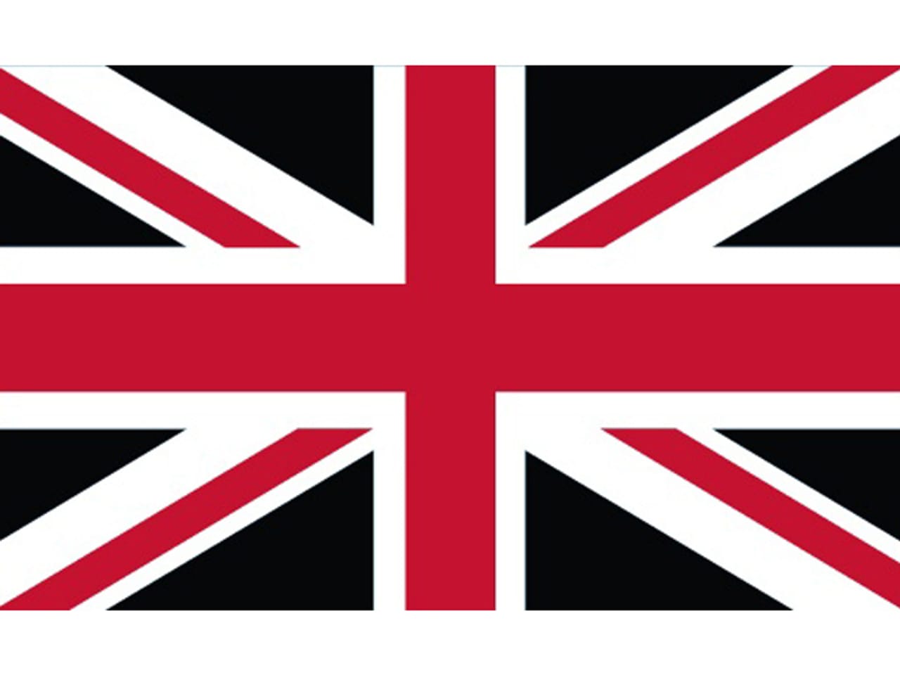 Флаг Великобритании на Красном фоне