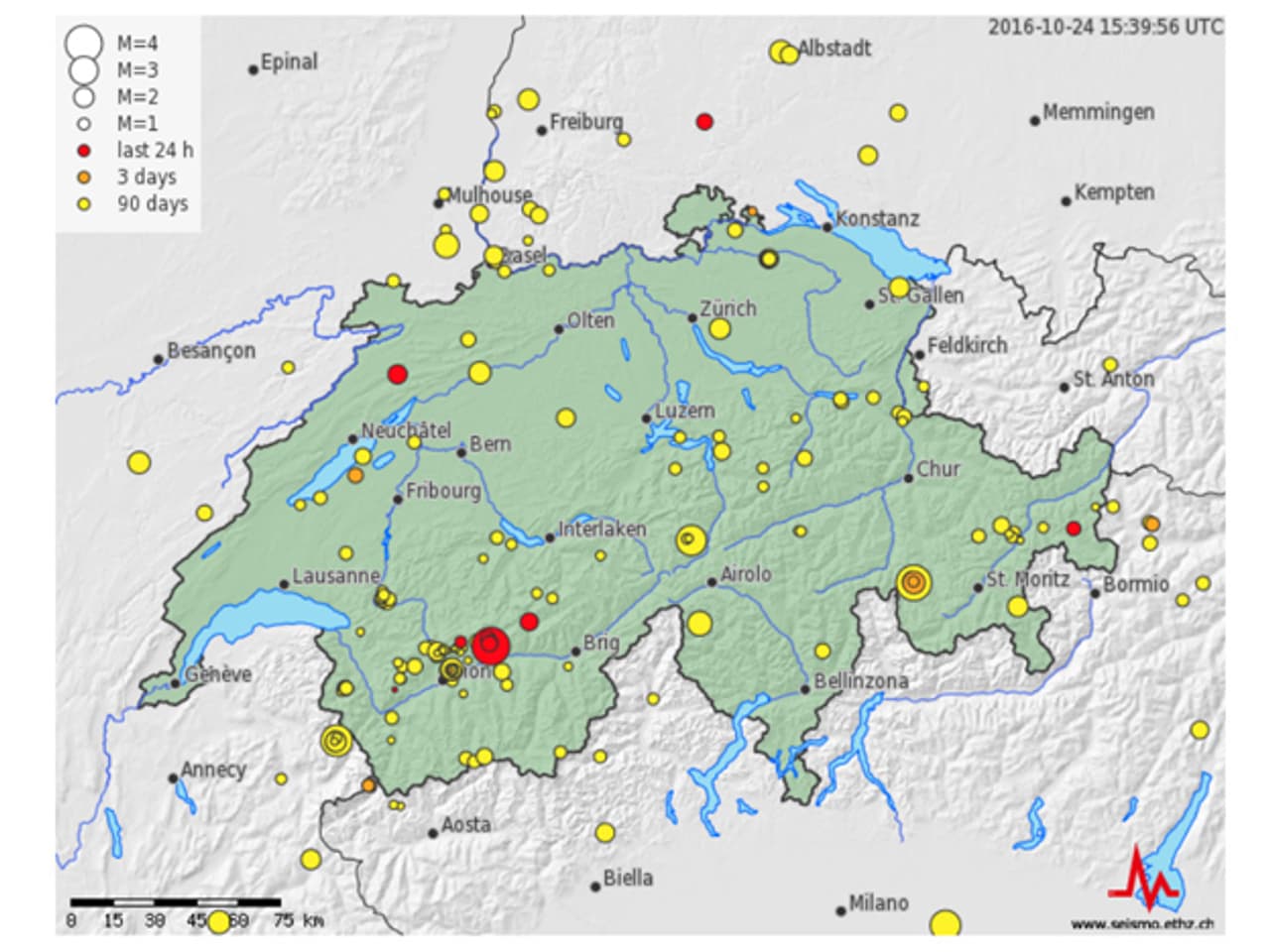 Schweiz - Starkes Erdbeben im Mittelwallis - News - SRF