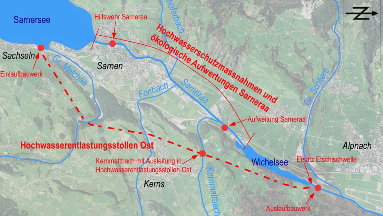 Hochwasserschutz Obwalden - Der Vertrag Für Den Entlastungsstollen Ist ...