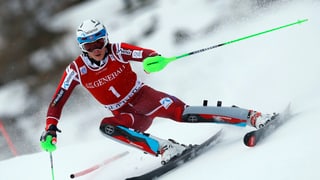 Henrik Kristoffersen im 2. Lauf des Slaloms von Val d'Isère.