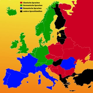 Sprachkarte Europas