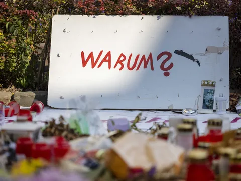 Trauerbekundung nach Anschlag in Solingen.