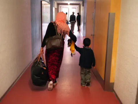 Flüchtlingsfamilie