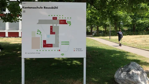 Situationstafel der Kantonsschule Reussbühl