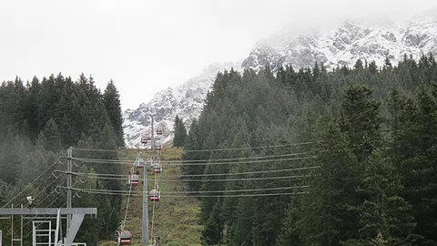 Winterberge und Seilbahnen