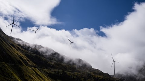 Der Windpark Gries im Wallis.