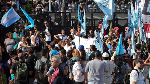 Protestkundgebung in Buenos Aires.