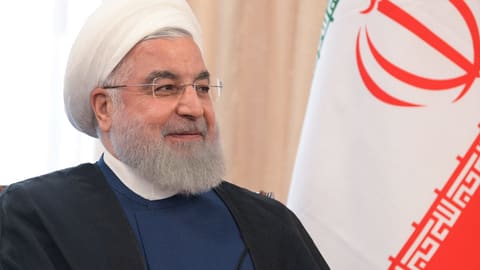 Rohani mit weissem Turban.