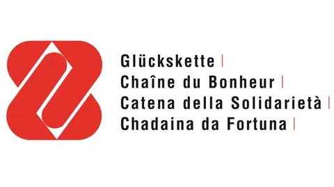 Rotes Symbol der Glückskette