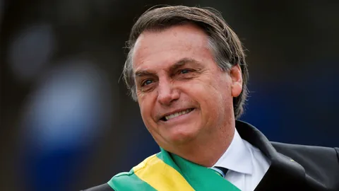 Portrait des brasilianischen Präsidenten Jair Bolsonaro.