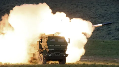 Himars bei einen Trainingseinsatz im US-Bundesstaat Washington, 2011.