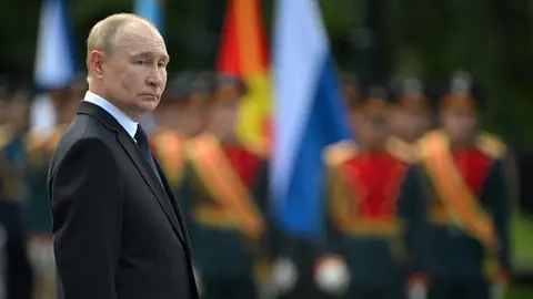 Putin beim Gedenken an die Gefallenen des Zweiten Weltkriegs in Moskau, 22. Juni 2024.