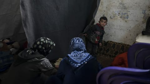 Das Flüchtlingslager Idlib. 