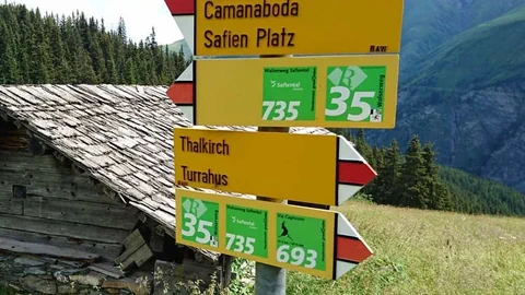 Wanderwegschild