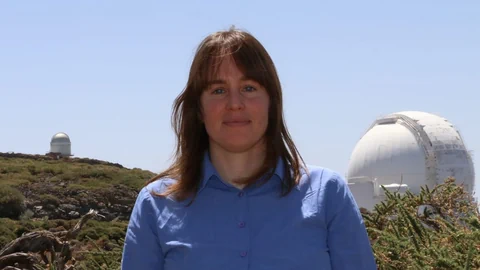 Astronomin Lucia Kleint in La Palma 