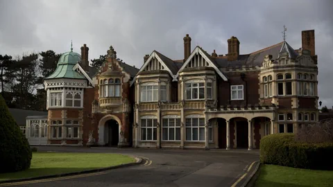 Gebäude des Bletchley Park.