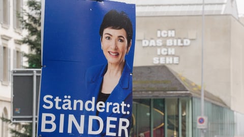 Plakat von Marianne Binder in Aarau