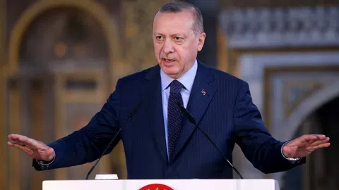 Erdogan bei einer Rede