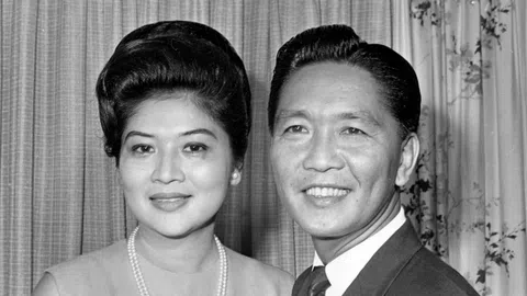 Ferdinand Marcos Senior mit Frau Imelda Marcos