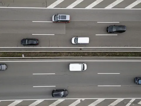 Autos auf Autobahn