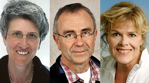 Dr. Dede Bauschatz, Dr. Christian Holm und Dr. Doris Keller