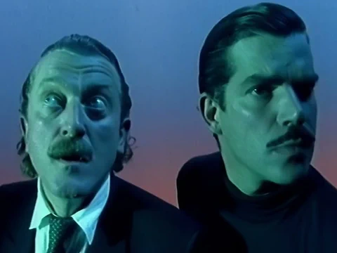 Dieter Meier (links) und Boris Blank alias Yello im Musikvideo ihres 1985er Hits «Oh Yeah».