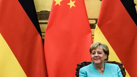 Merkel in China.