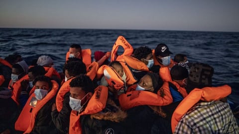 Flüchtlinge im Mittelmeer – im Februar 2021. 