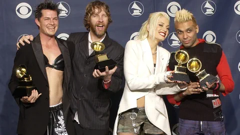 No Doubt bei den Grammy Awards 2003.