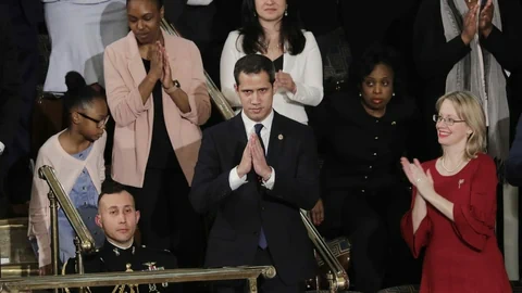 Juan Guaidó bei Trumps Ansprache im Kongress