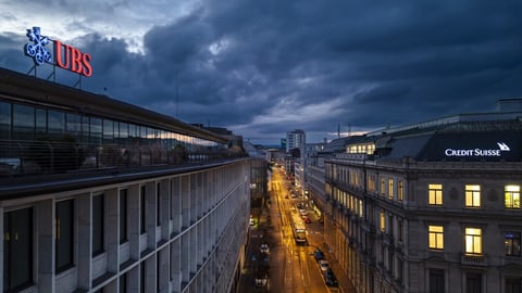 CS und UBS am Paradeplatz in Zürich