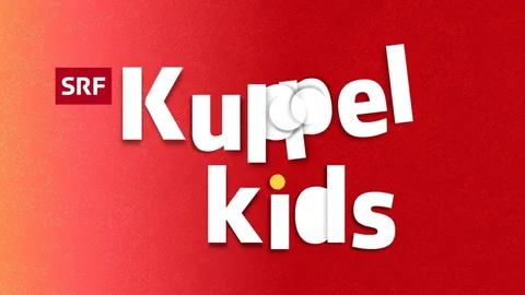 Logo der Fernsehsendung Kuppel Kids auf rotem Hintergrund.