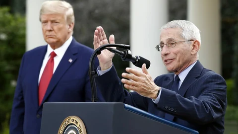 Anthony Fauci und Donald Trump