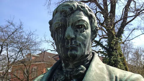 Portrait von Heinrich Zschokke (Statue im Stadtpark)