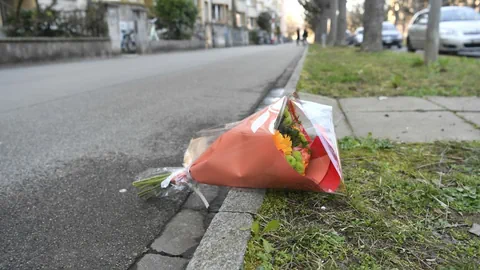 Blumen auf dem Trottoir