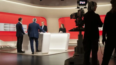 Präsidentenrunde bei SRF am Abstimmungssonntag