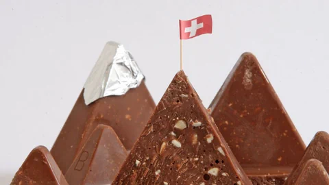 Einige Stücke Toblerone