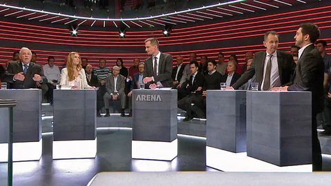 Die Diskussion in der Arena.