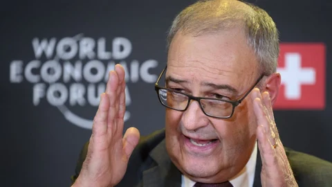 Guy Parmelin am WEF in Davos.