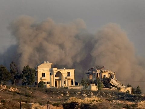 Israelischer Luftangriff auf das Dorf Khiam im Südlibanon (24. September.