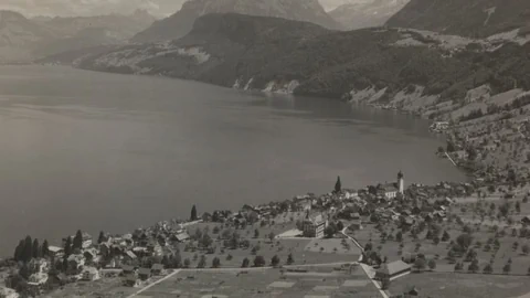 Beckenried auf einer Aufnahme von ca. 1925.