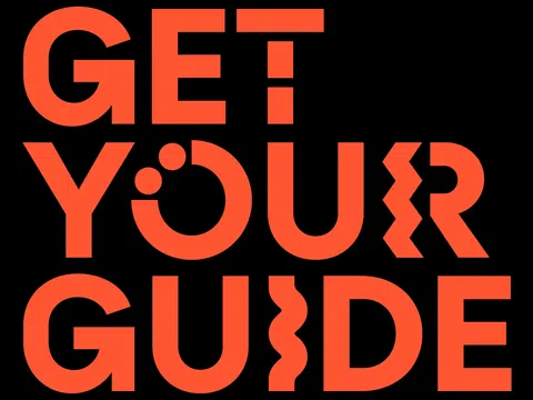 Das Getyourguide Logo. Schrift in Orange.