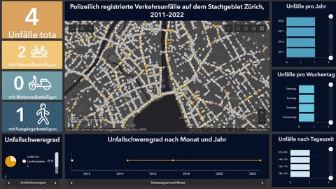 Unfall-Karte Zürich