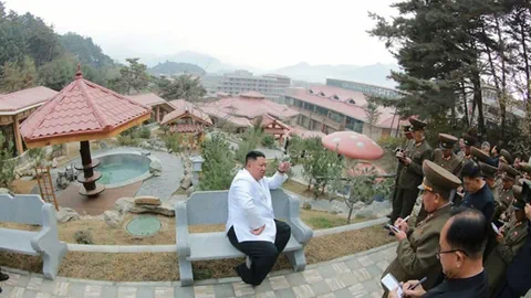 kim jong-un beim spa.